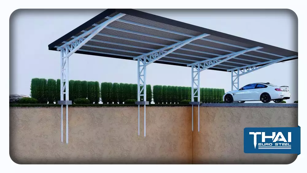 เข็มเกลียวเหล็ก สำหรับโรงจอดรถ