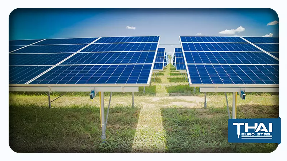 เสาไฟ และ โซล่าเซลล์