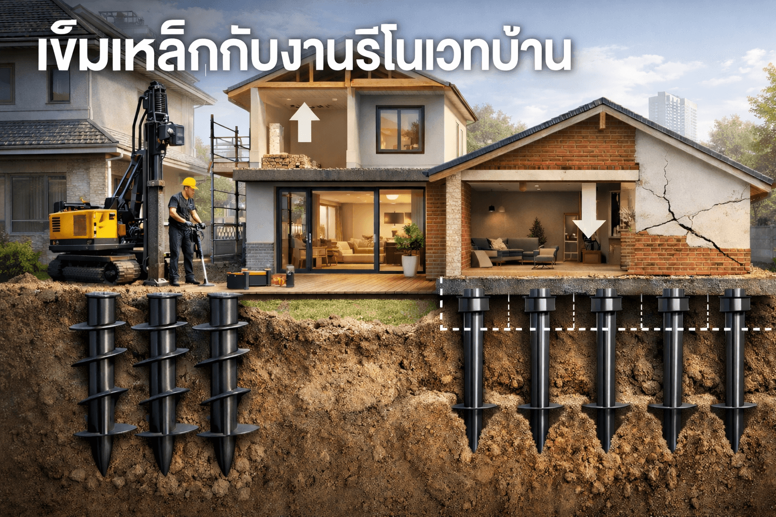 เข็มเหล็กกับงานรีโนเวทบ้าน